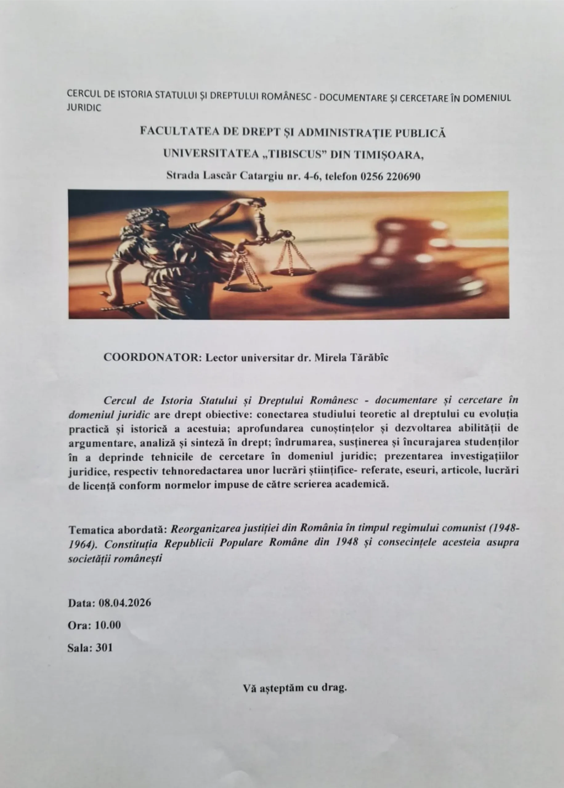 cercul de istoria statului și dreptului românesc